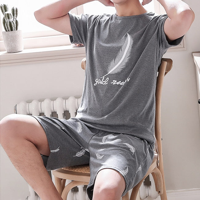 Pyjama plume d'été pour hommes