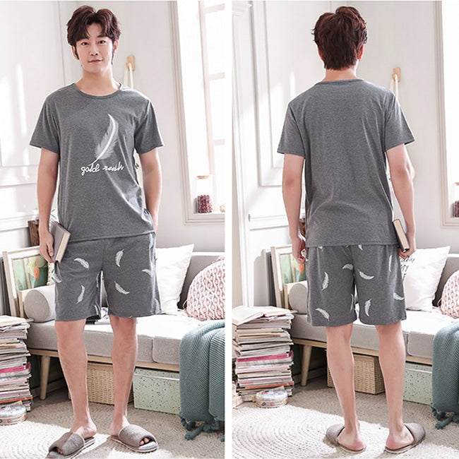 Pyjama plume d'été pour hommes