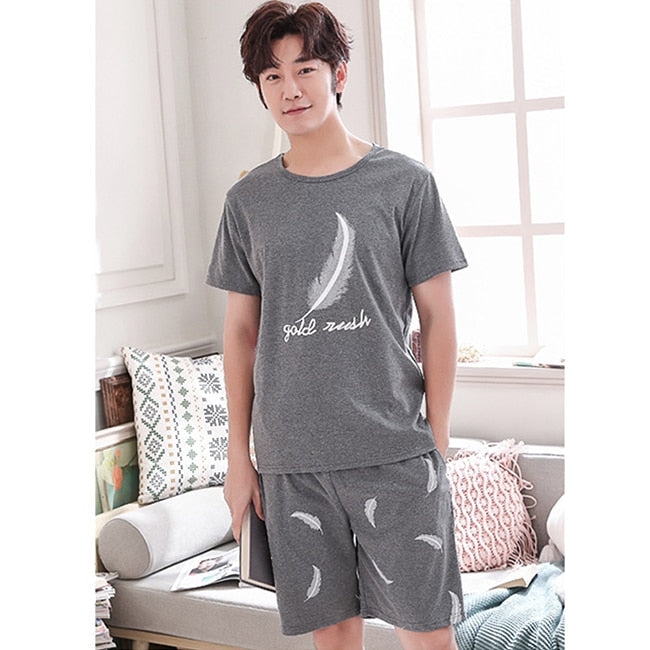 Pyjama plume d'été pour hommes