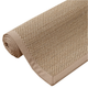 Tapis rectangulaire taupe tissé avec bordure assortie