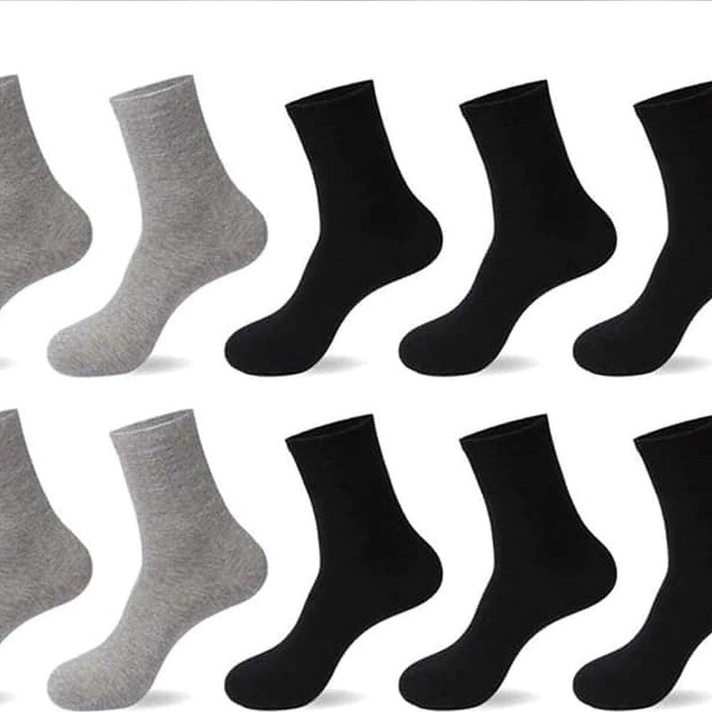 Assortiment de chaussettes pour homme, gris clair et noir 2