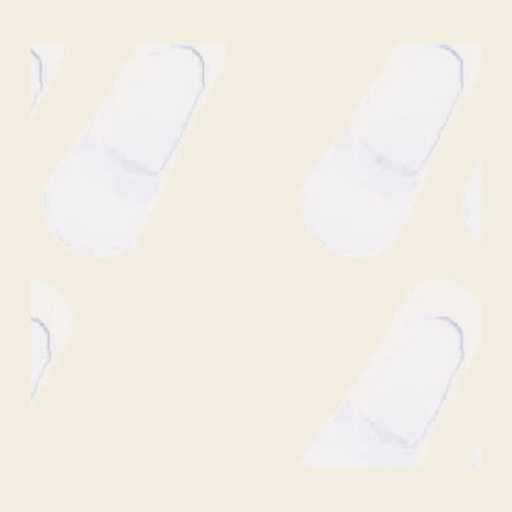 Lot de cinq paires de chaussettes invisibles, variante Blanc