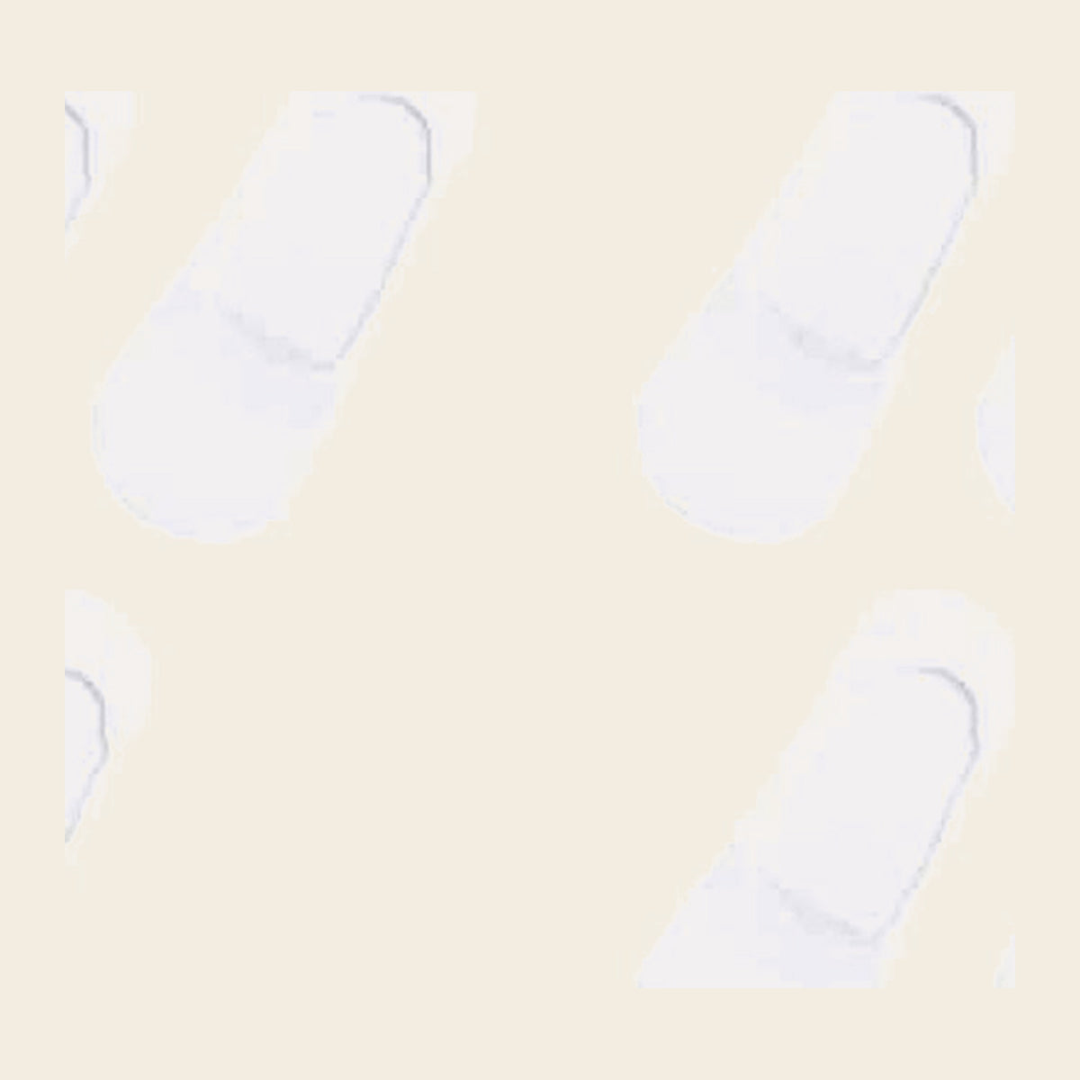 Lot de cinq paires de chaussettes invisibles, variante Blanc