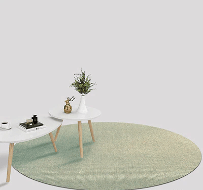 Tapis nordique rond en sisal