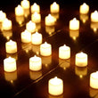 Lot de 24 bougies LED, blanc chaud