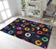 Tapis avec motifs de disques vinyles
