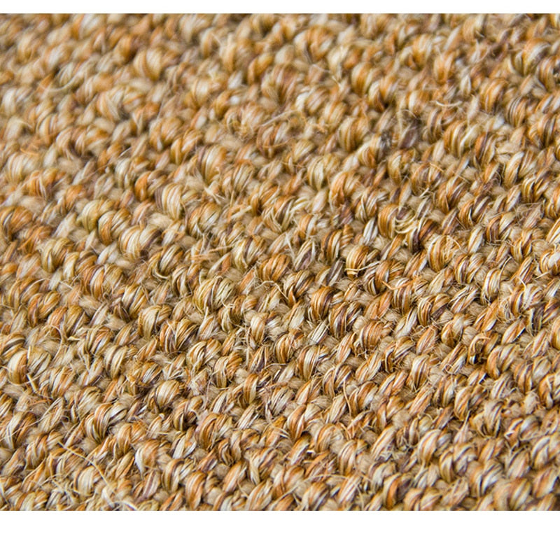 Petit tapis nordique rectangle en sisal