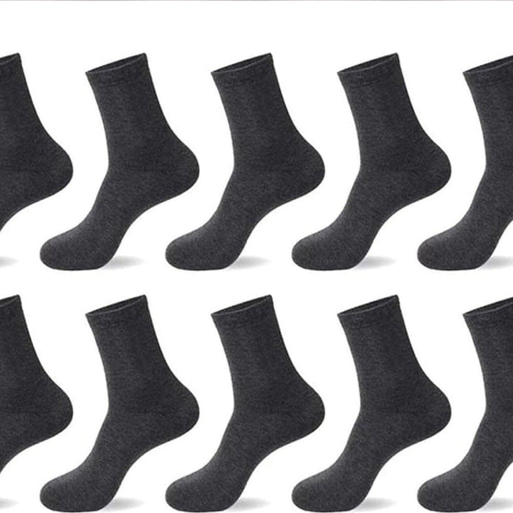 Assortiment de chaussettes pour homme, gris foncé