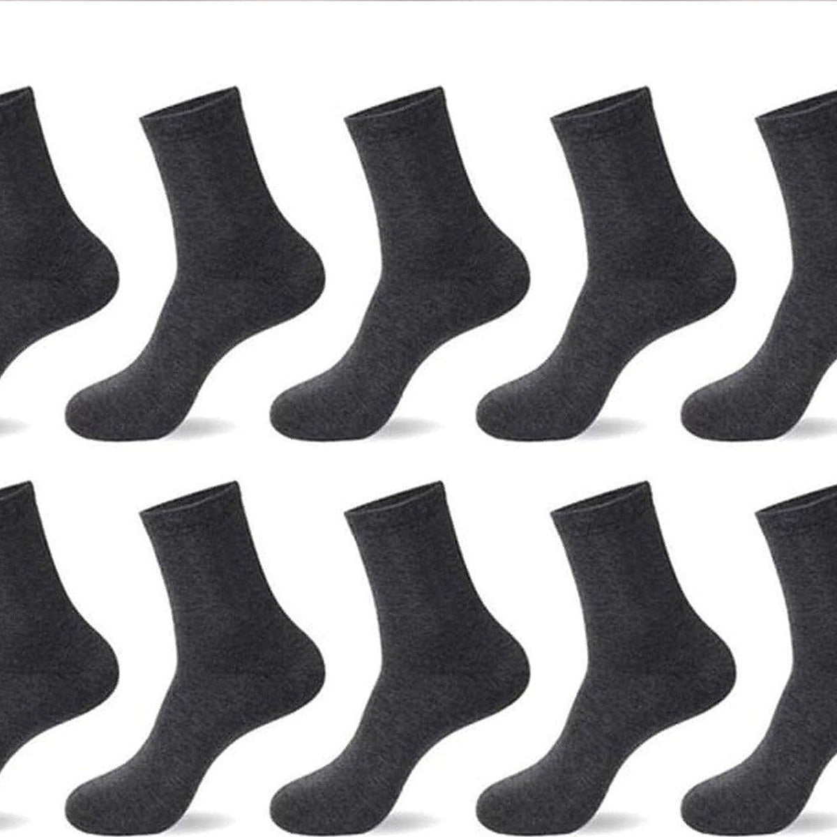 Assortiment de chaussettes pour homme, gris foncé