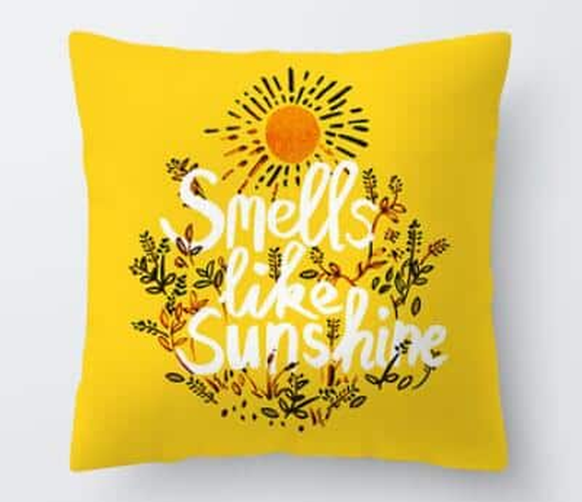 Housse de coussin jaune, motif 11 Image