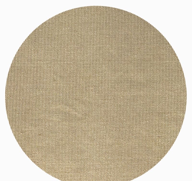 Tapis nordique rond en sisal