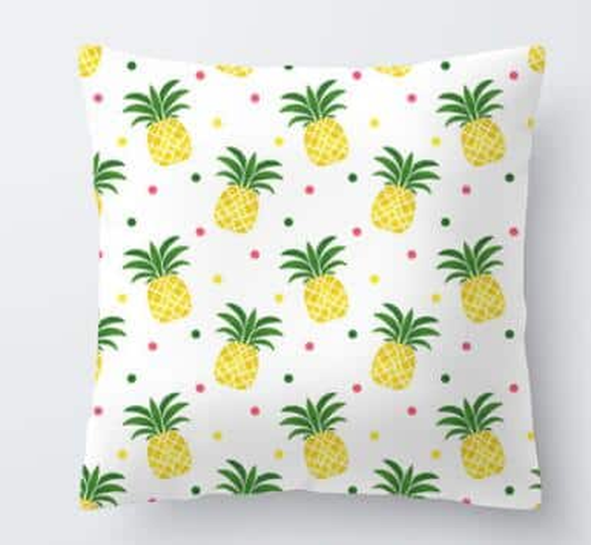 Housse de coussin jaune, motif 12