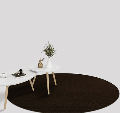 Tapis nordique rond en sisal