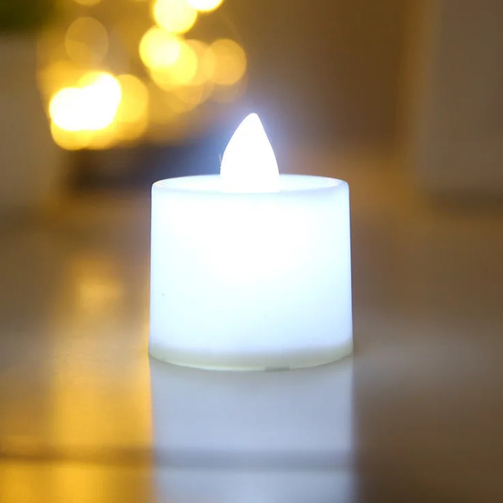 Lot de 24 bougies LED, blanc chaud