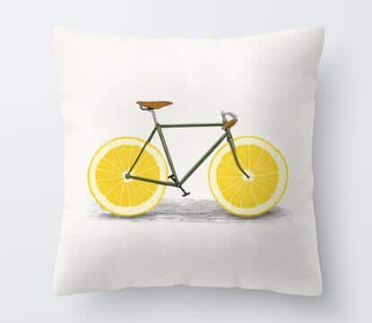 Housse de coussin jaune, motif 20