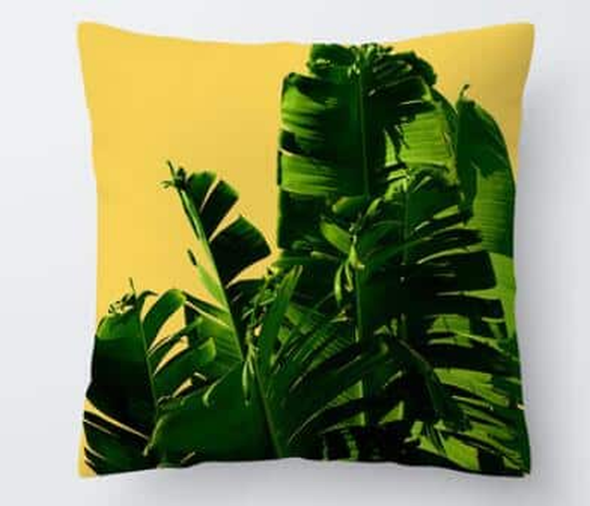 Housse de coussin jaune, motif 22