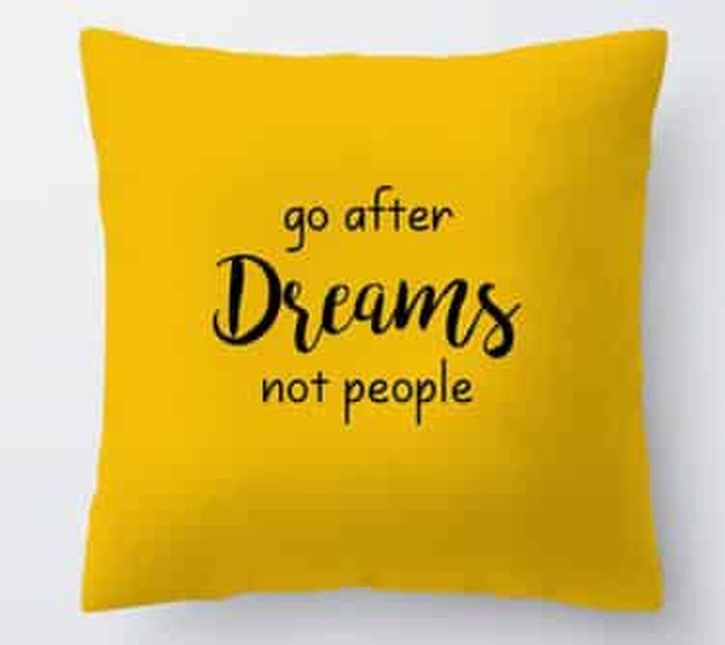 Housse de coussin jaune, motif 29