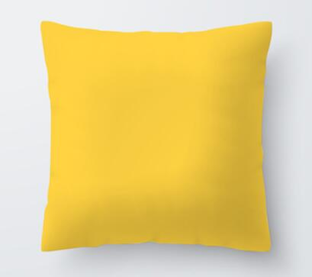Housse de coussin jaune, motif 38