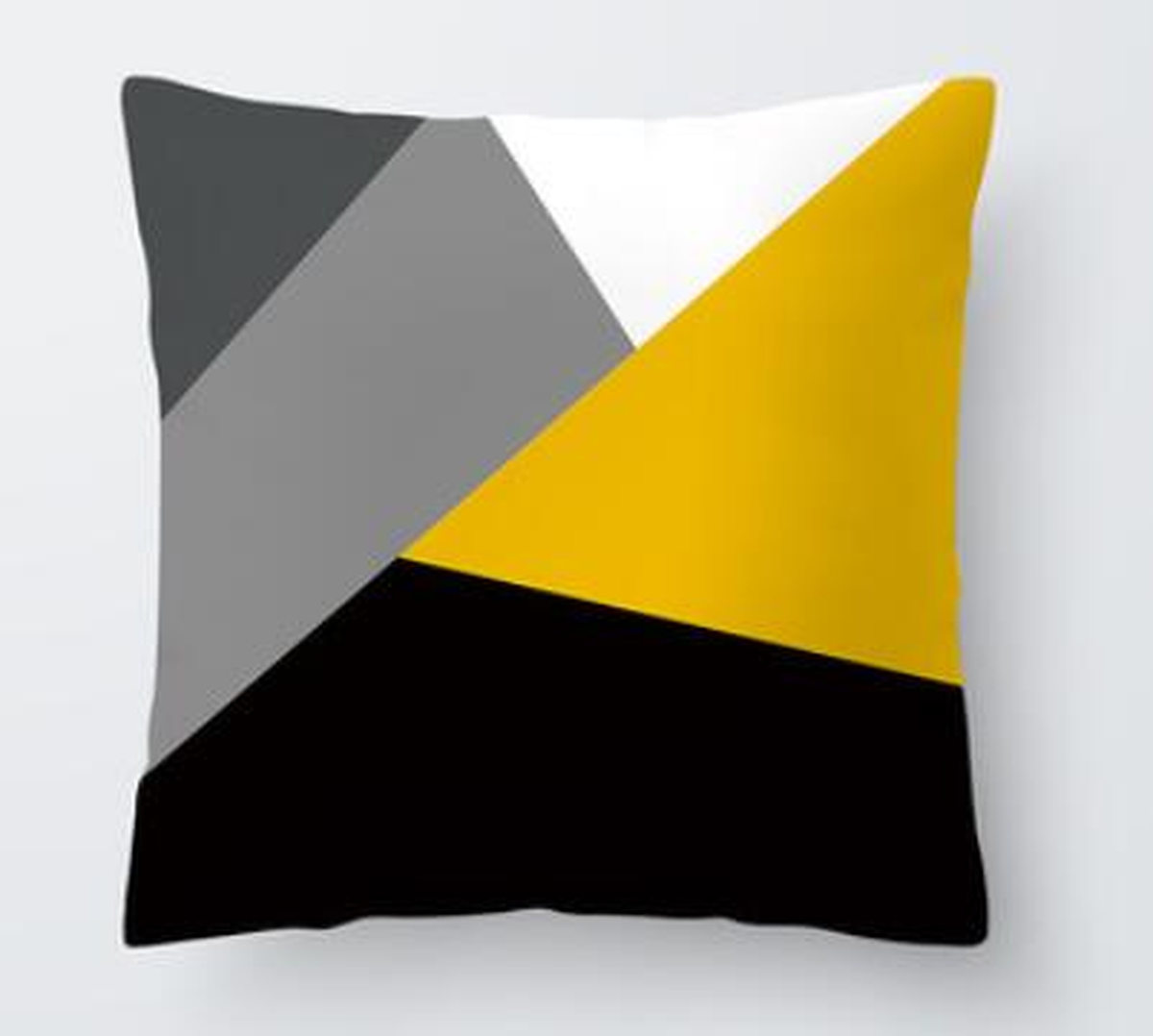 Housse de coussin jaune, motif 39