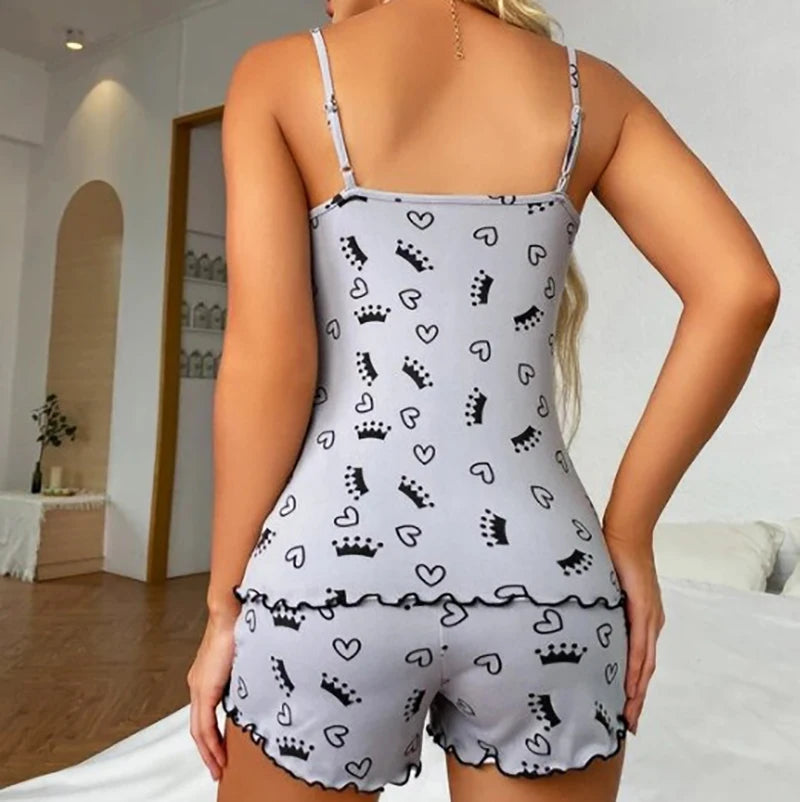 Petit pyjama deux pièces estival pour femme