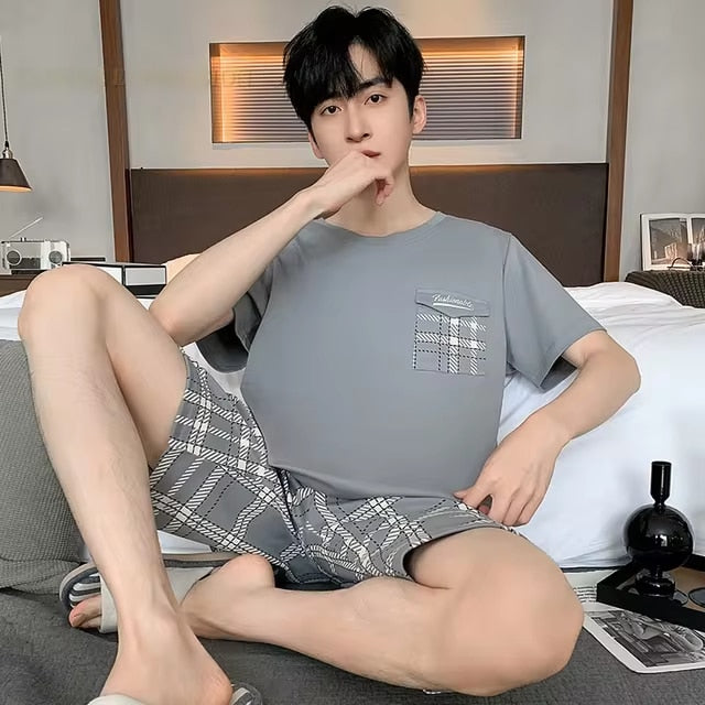 Pyjama d'été agréable pour homme