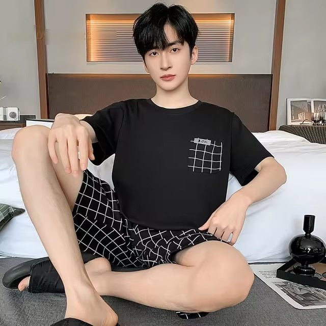 Pyjama d'été agréable pour homme