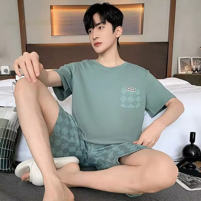 Pyjama d'été agréable pour homme
