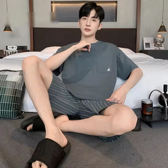Pyjama d'été agréable pour homme