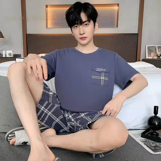 Pyjama d'été agréable pour homme