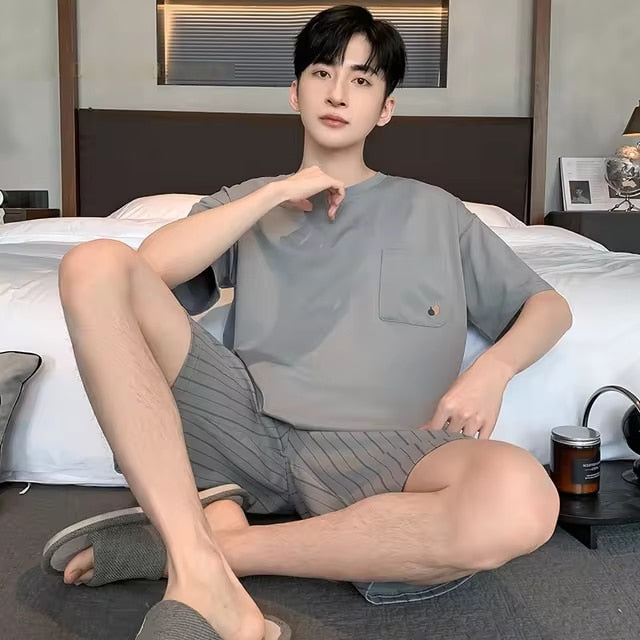 Pyjama d'été agréable pour homme