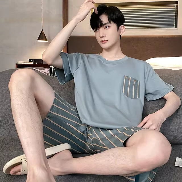 Pyjama d'été agréable pour homme