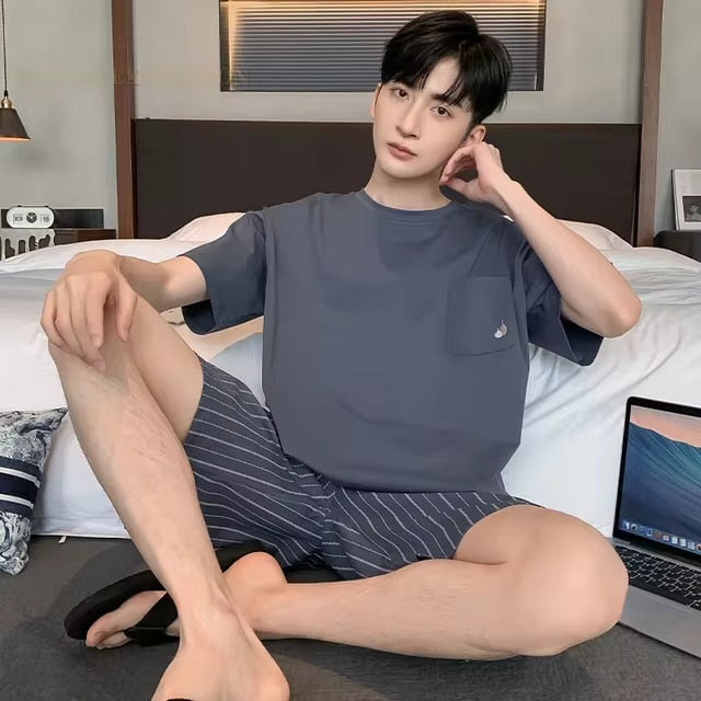 Pyjama d'été agréable pour homme