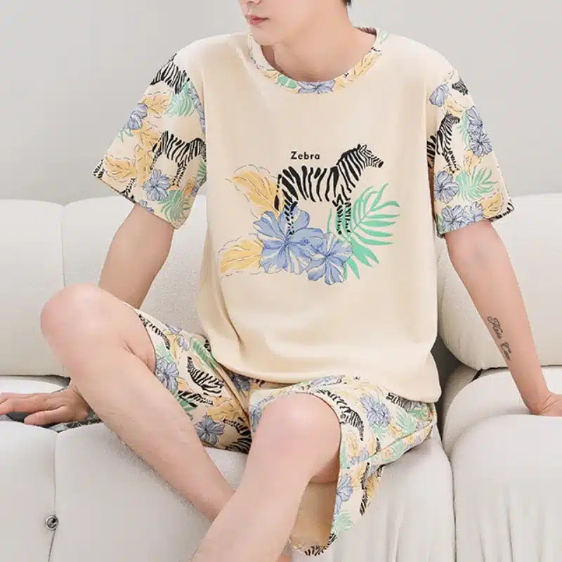Pyjama d'été agréable pour homme