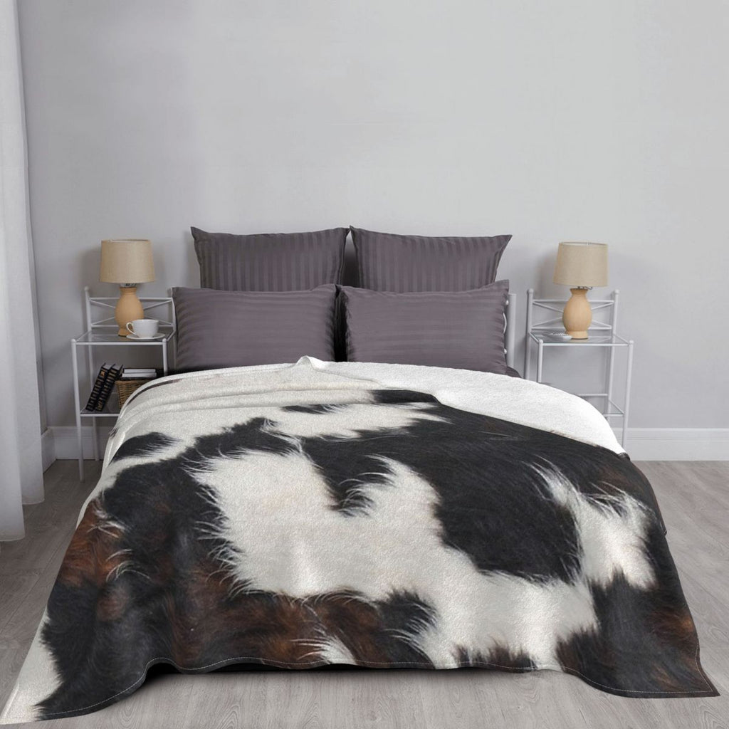 Plaid effet peau de vache