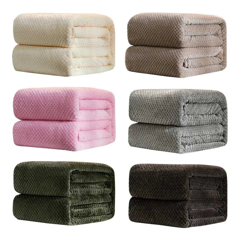 Plaid couverture polaire en microfibre