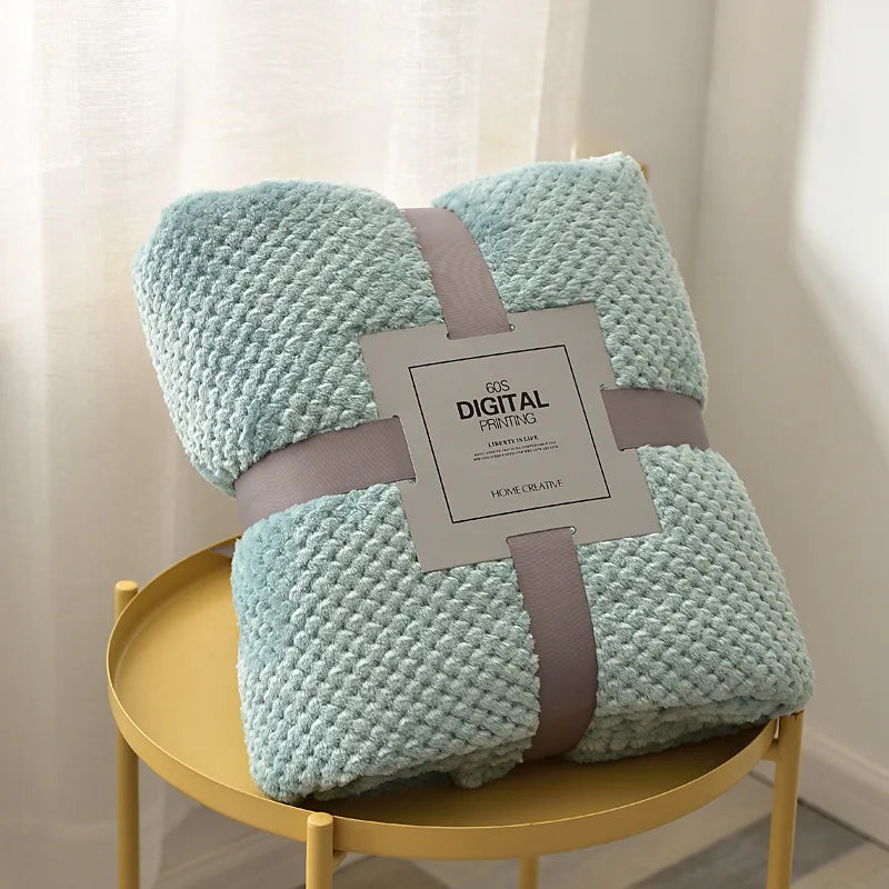 Plaid couverture polaire en microfibre