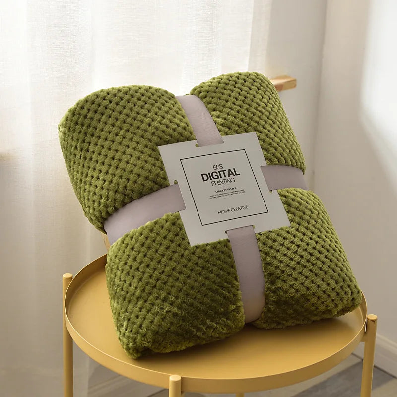 Plaid couverture polaire en microfibre