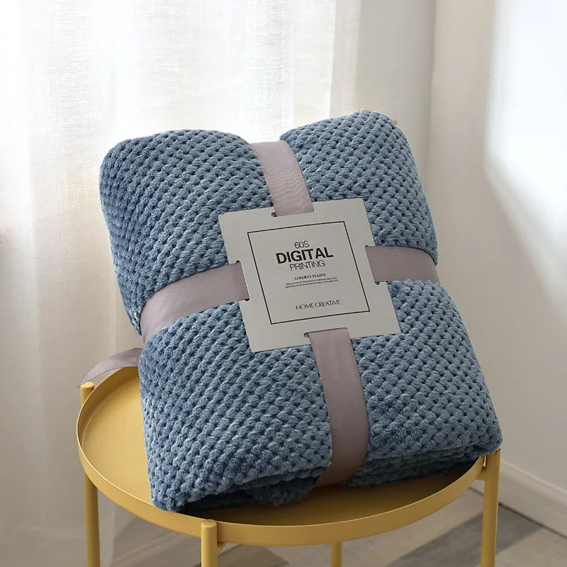 Plaid couverture polaire en microfibre