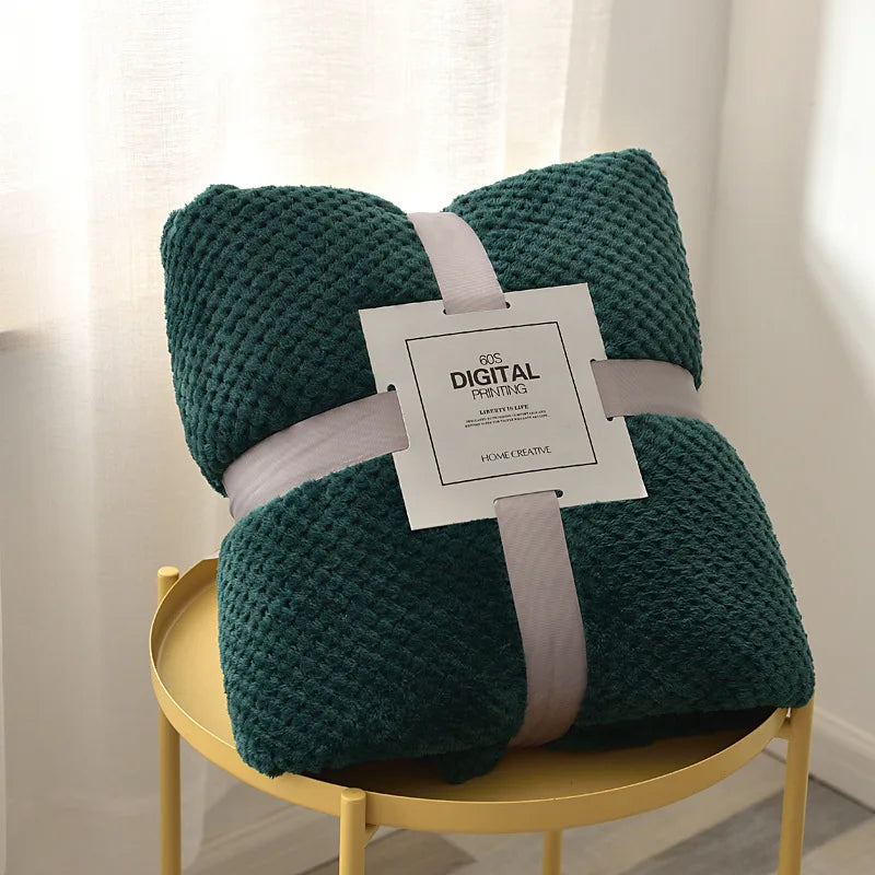 Plaid couverture polaire en microfibre