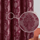 Rideau long en jacquard