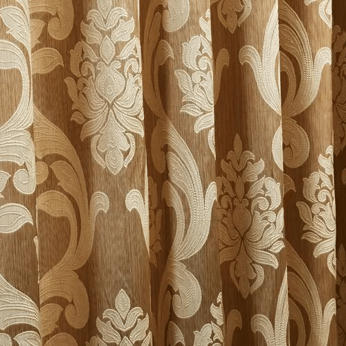 Rideau long en jacquard