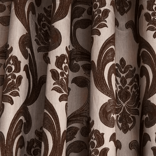 Rideau long en jacquard