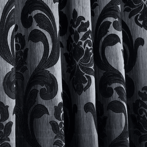Rideau long en jacquard