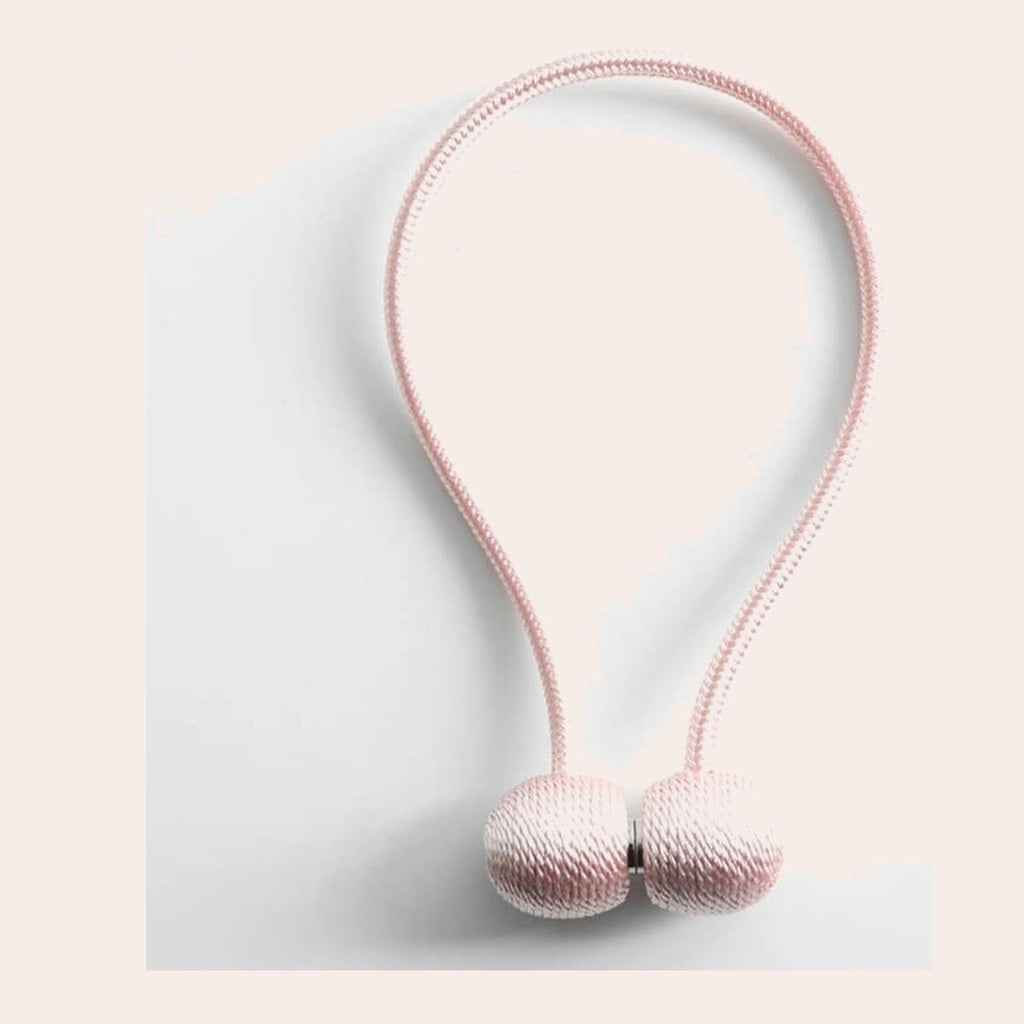 Attache rideau magnétique, coloris rose