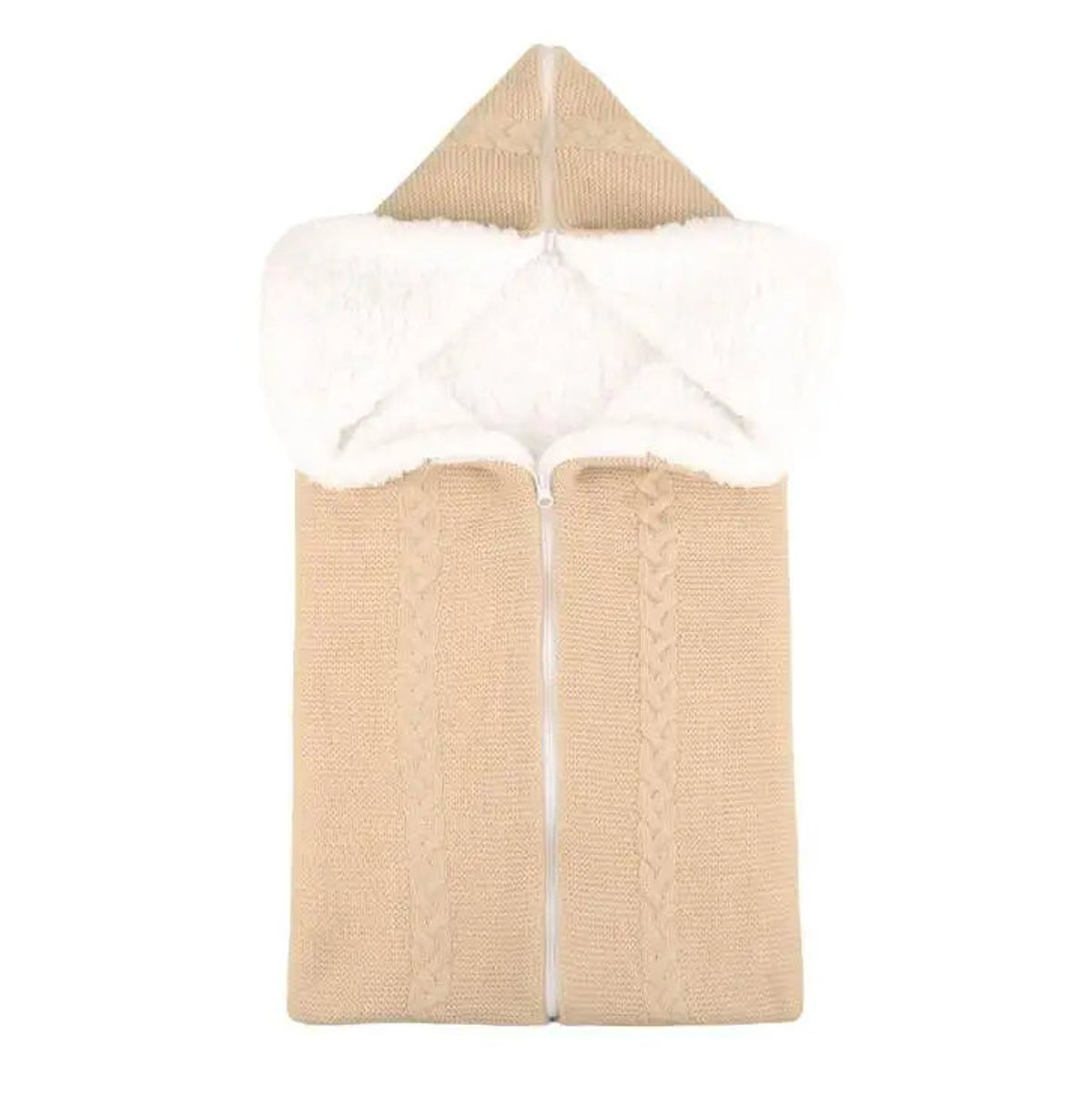 Nid d'ange en maille beige
