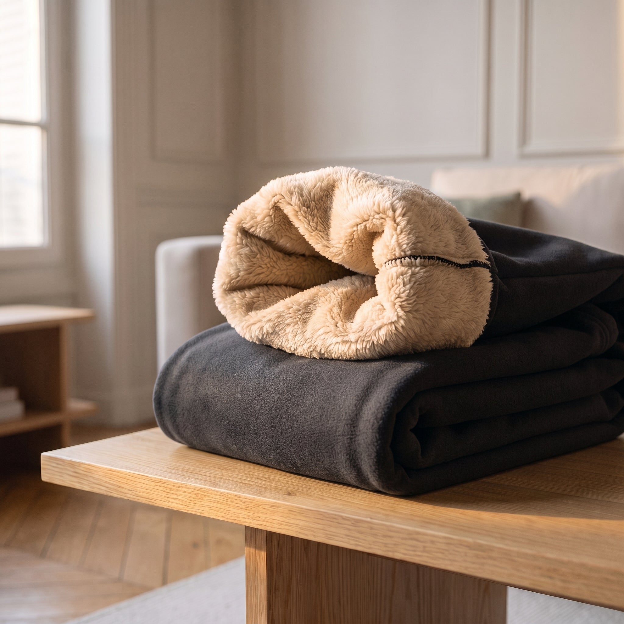 La doublure polaire et le molleton lisse du pantalon de jogging Image