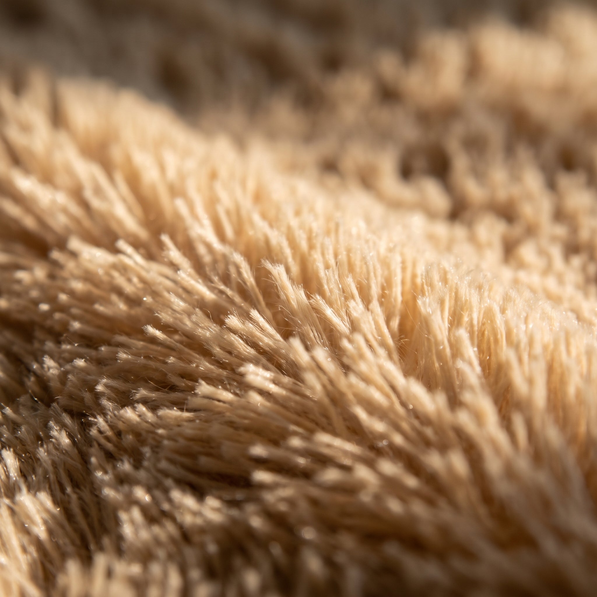 Grand tapis pelucheux nordique - bloc détail fibres Image