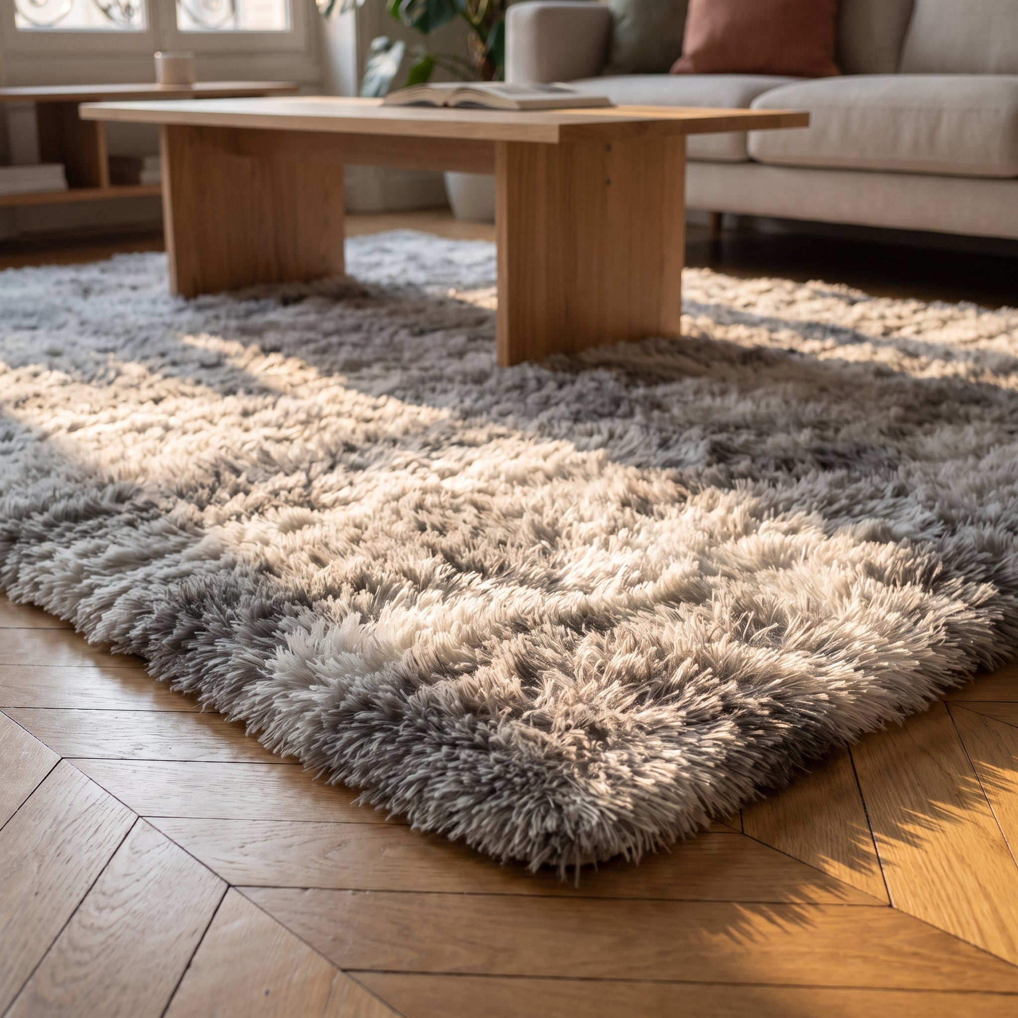 Poil long nuance du tapis shaggy Image
