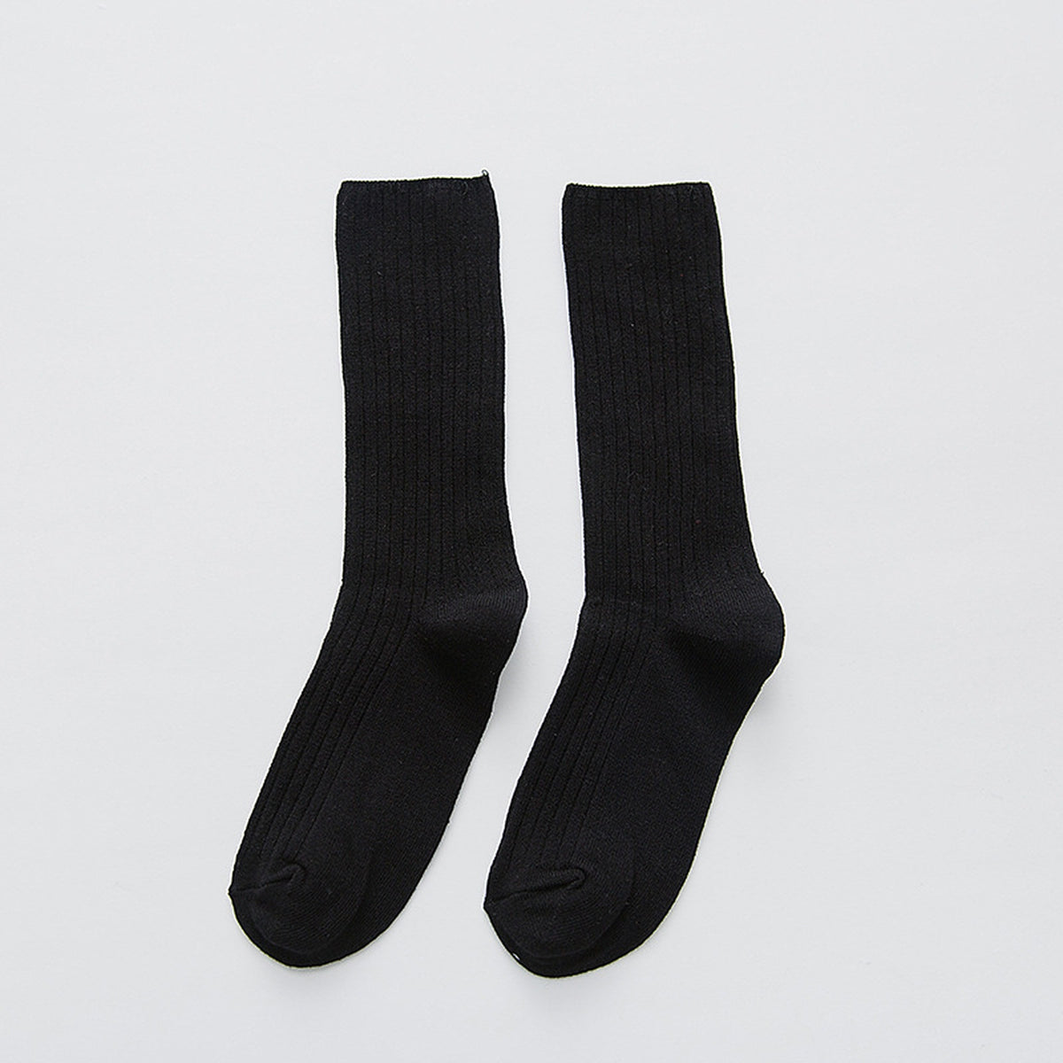 Chaussettes côtelées pour femme coloris Noir