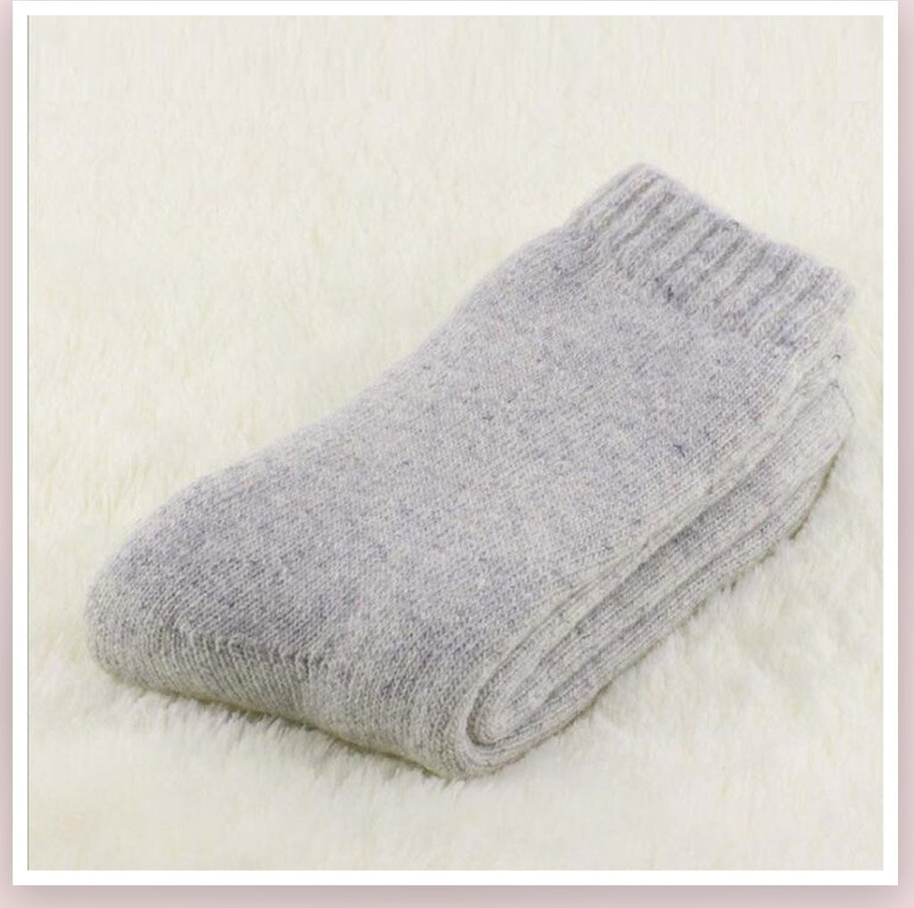Paire de chaussettes épaisses grise pour homme